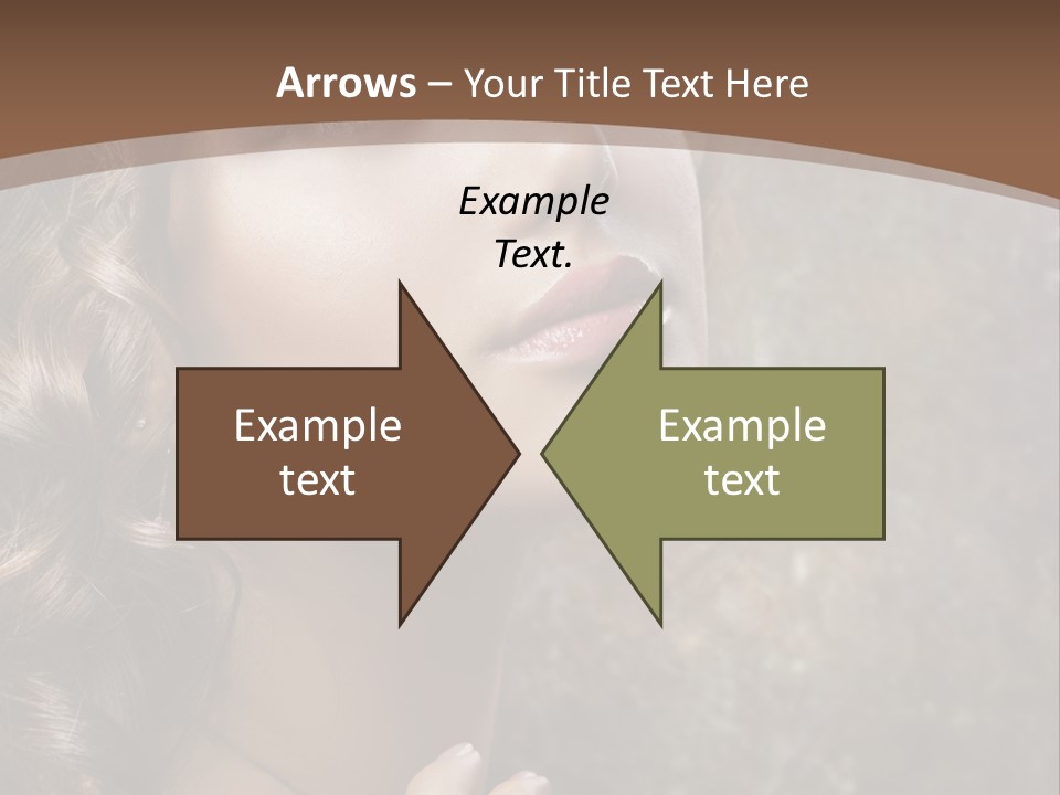 Caucasian Eye Facial PowerPoint Template