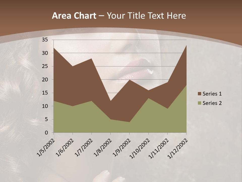 Caucasian Eye Facial PowerPoint Template