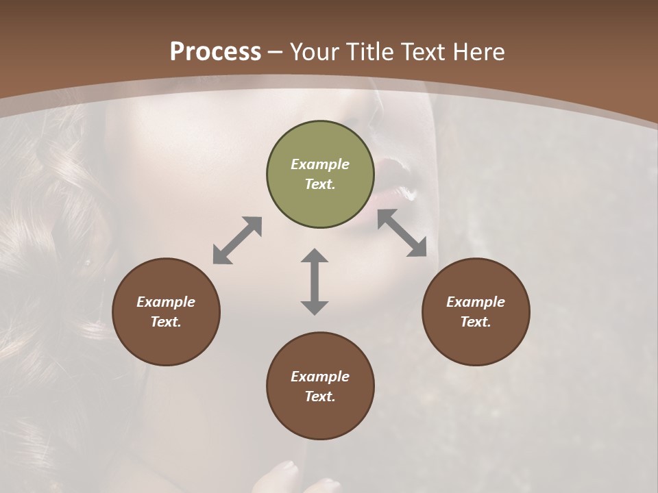 Caucasian Eye Facial PowerPoint Template