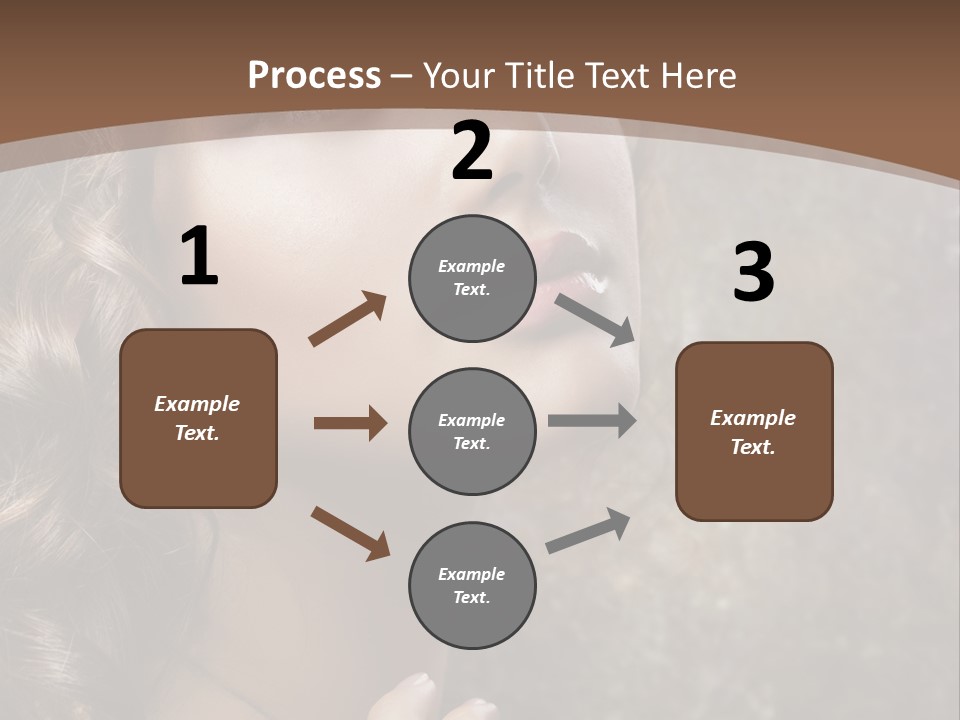 Caucasian Eye Facial PowerPoint Template