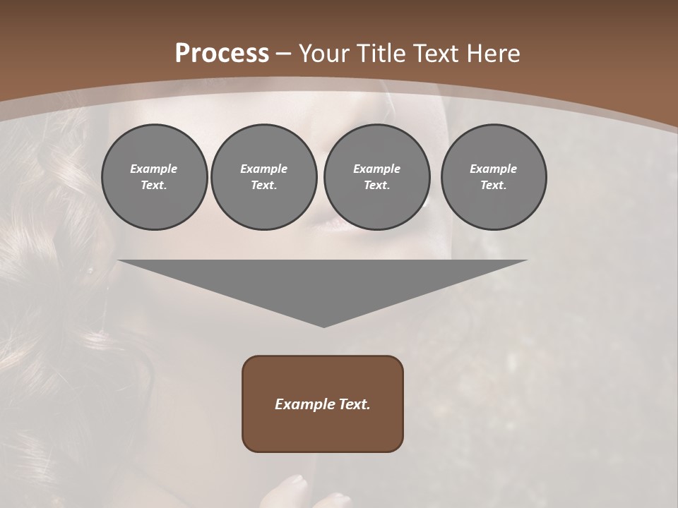 Caucasian Eye Facial PowerPoint Template