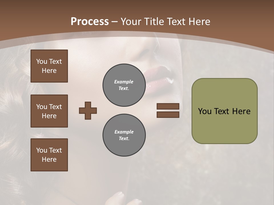 Caucasian Eye Facial PowerPoint Template