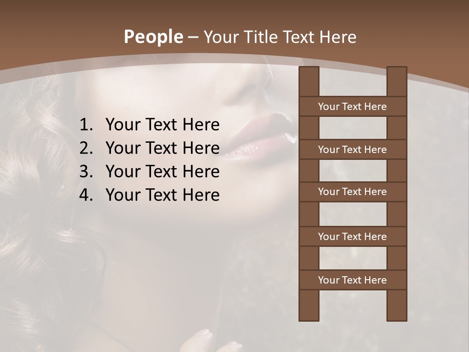 Caucasian Eye Facial PowerPoint Template