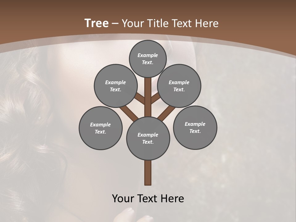 Caucasian Eye Facial PowerPoint Template