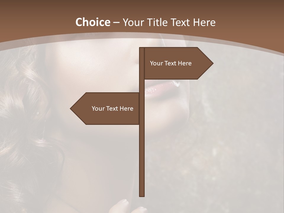 Caucasian Eye Facial PowerPoint Template