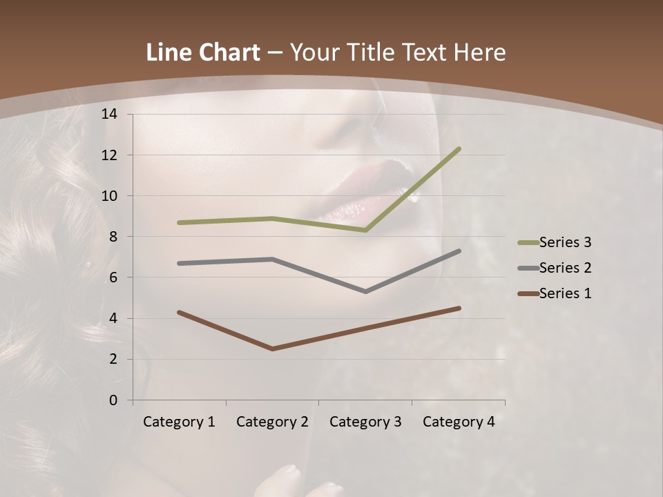 Caucasian Eye Facial PowerPoint Template