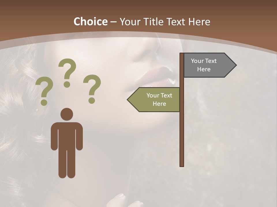 Caucasian Eye Facial PowerPoint Template