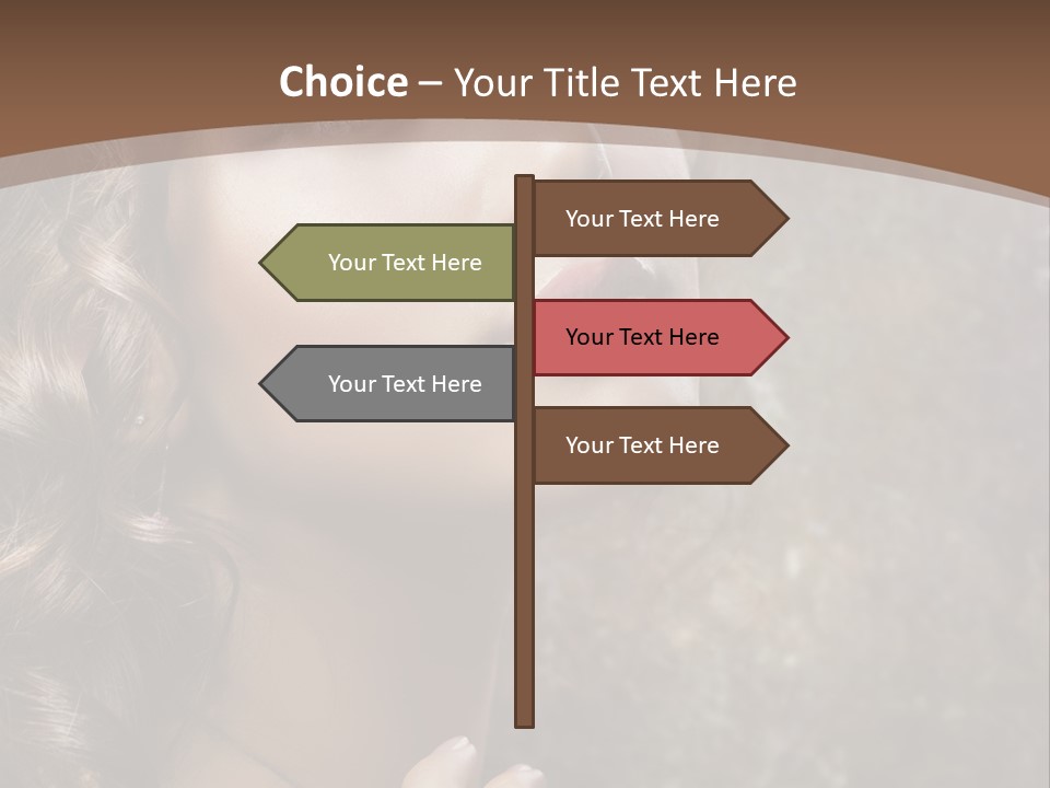Caucasian Eye Facial PowerPoint Template