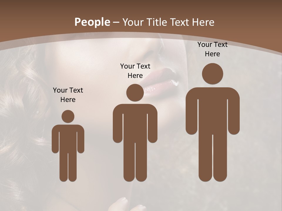 Caucasian Eye Facial PowerPoint Template