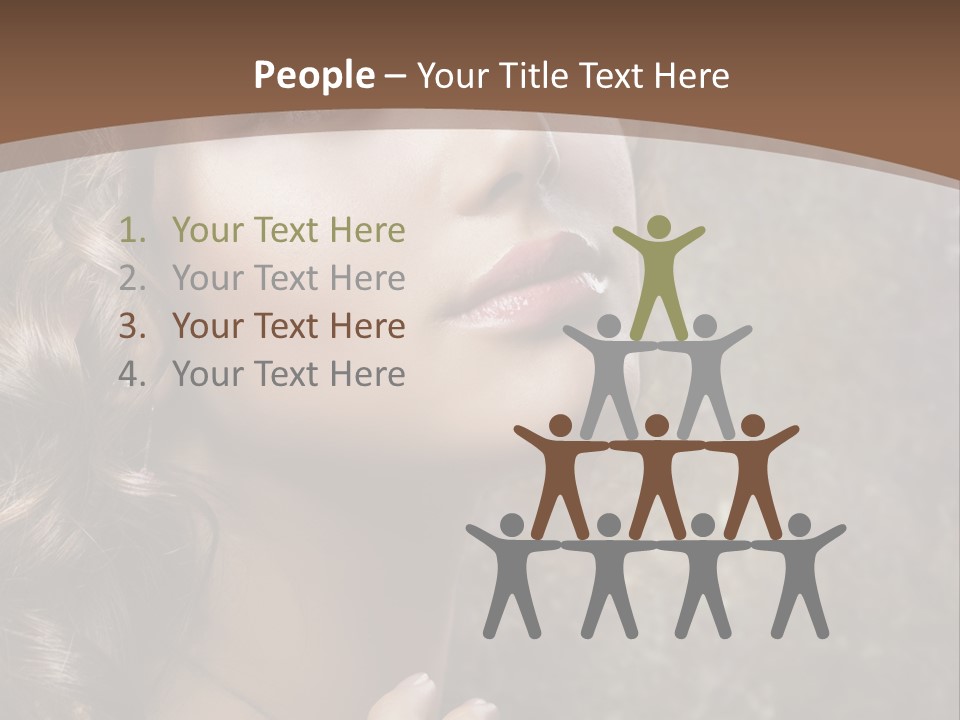 Caucasian Eye Facial PowerPoint Template