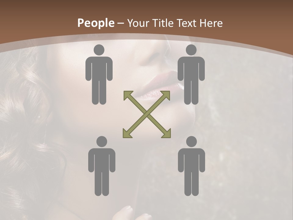 Caucasian Eye Facial PowerPoint Template