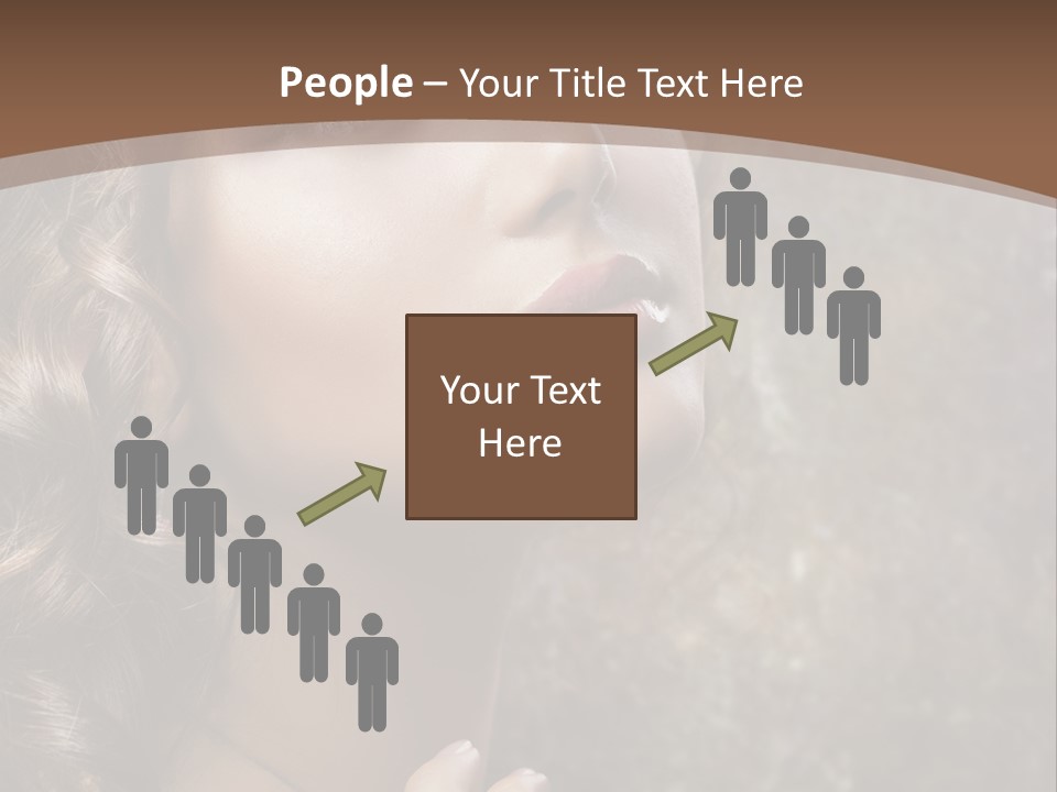 Caucasian Eye Facial PowerPoint Template