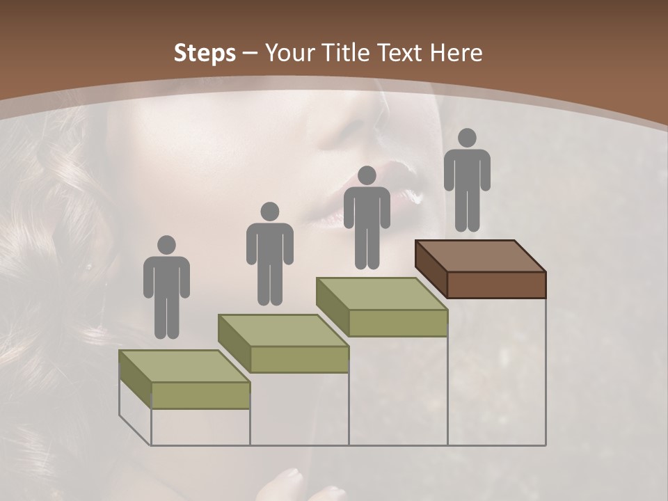 Caucasian Eye Facial PowerPoint Template