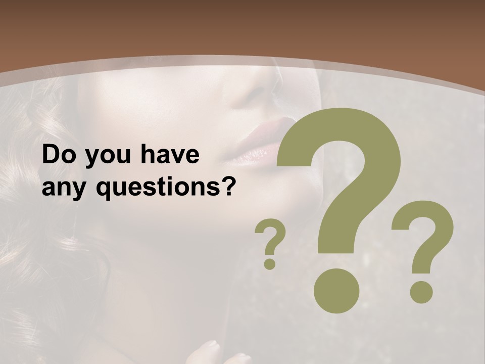 Caucasian Eye Facial PowerPoint Template