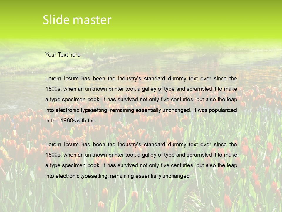 Pink Park Rural PowerPoint Template