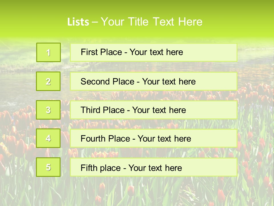 Pink Park Rural PowerPoint Template