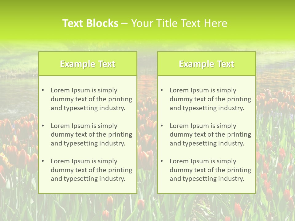 Pink Park Rural PowerPoint Template