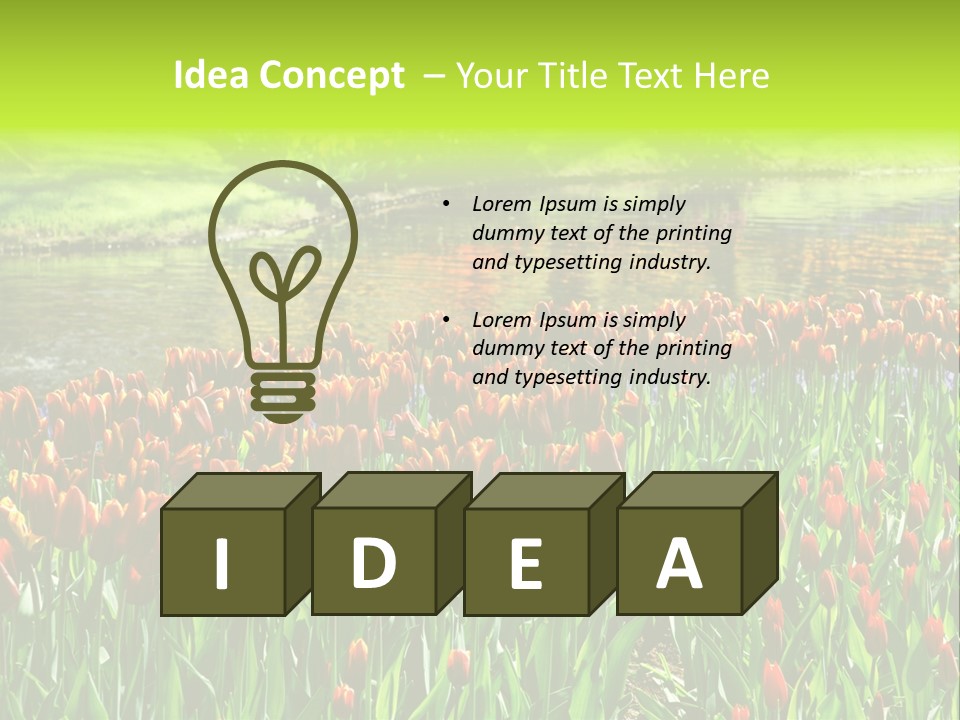 Pink Park Rural PowerPoint Template