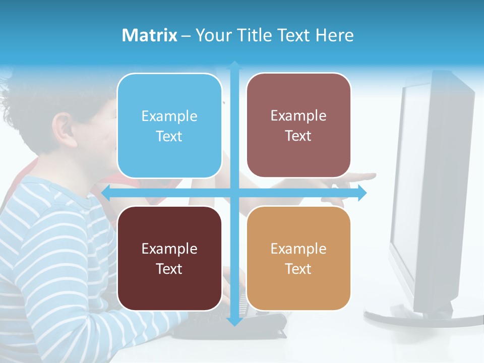 Gesturing Teenager Background PowerPoint Template