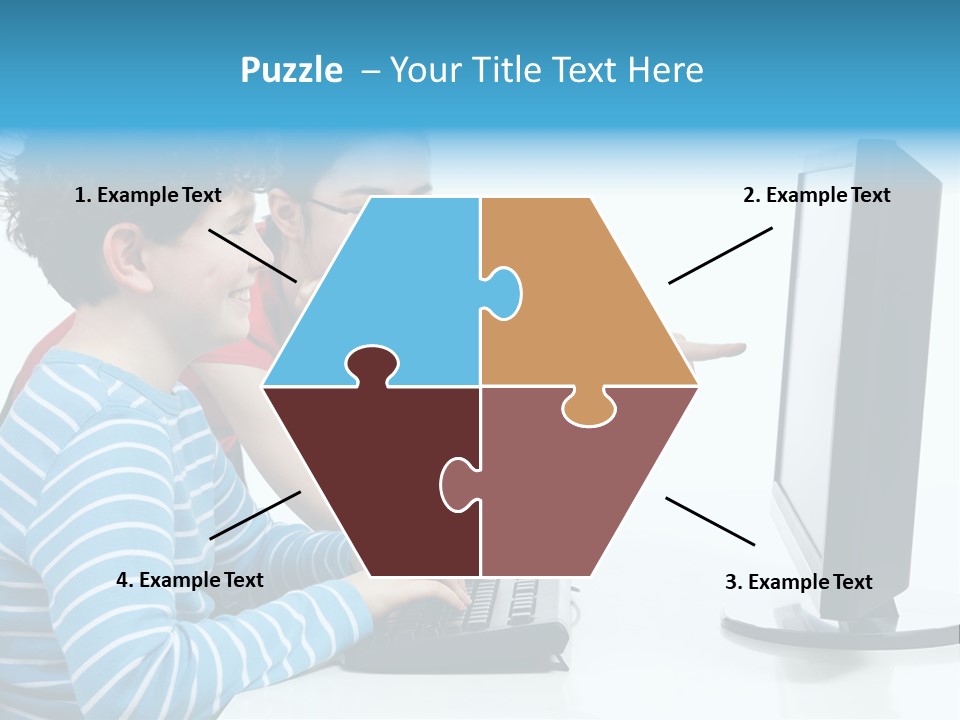 Gesturing Teenager Background PowerPoint Template