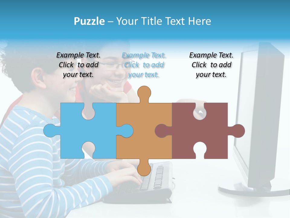 Gesturing Teenager Background PowerPoint Template