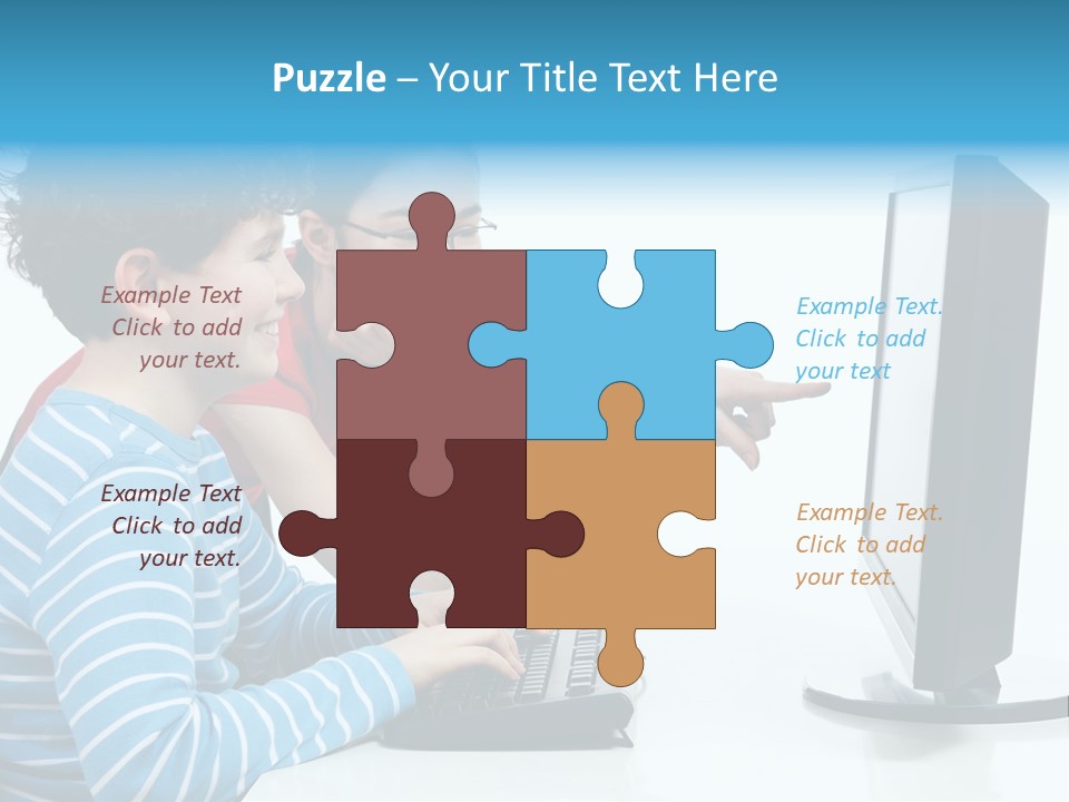 Gesturing Teenager Background PowerPoint Template