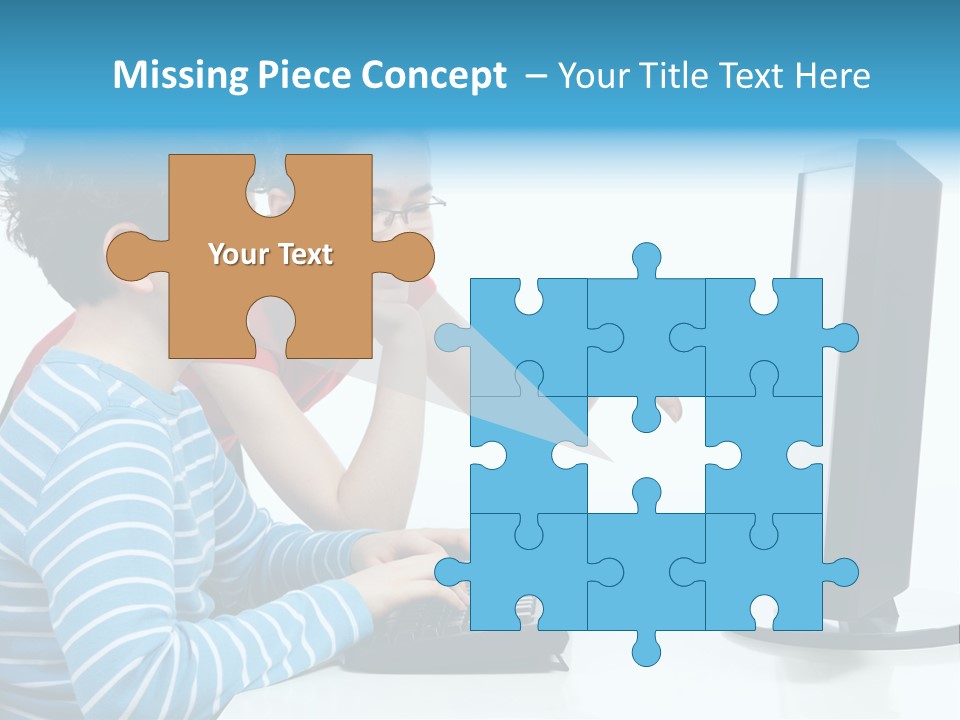 Gesturing Teenager Background PowerPoint Template