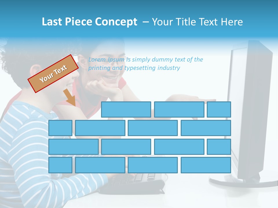 Gesturing Teenager Background PowerPoint Template