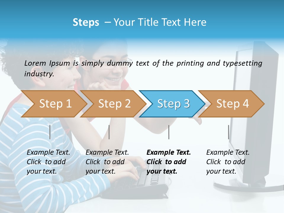 Gesturing Teenager Background PowerPoint Template