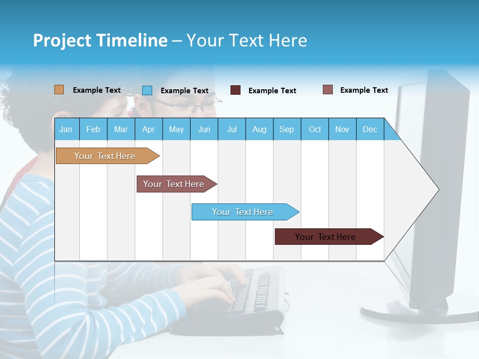 Gesturing Teenager Background PowerPoint Template