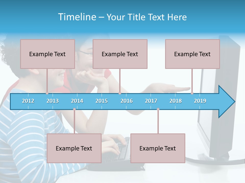 Gesturing Teenager Background PowerPoint Template