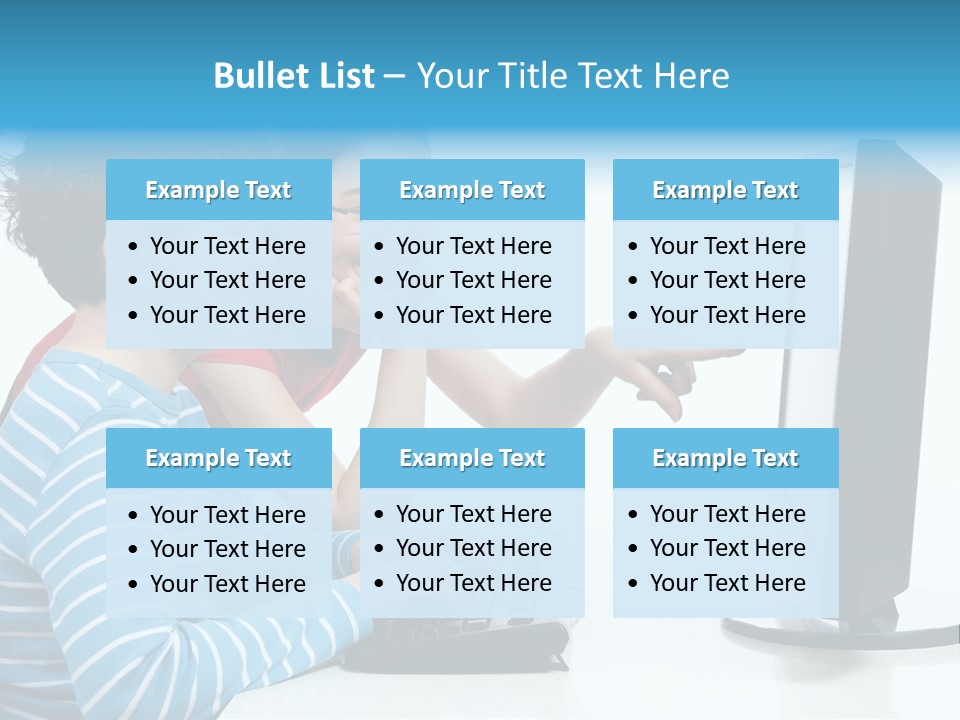 Gesturing Teenager Background PowerPoint Template