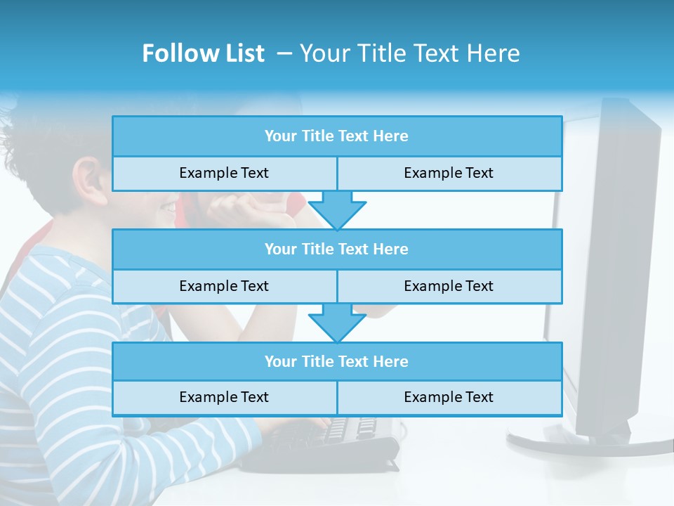 Gesturing Teenager Background PowerPoint Template
