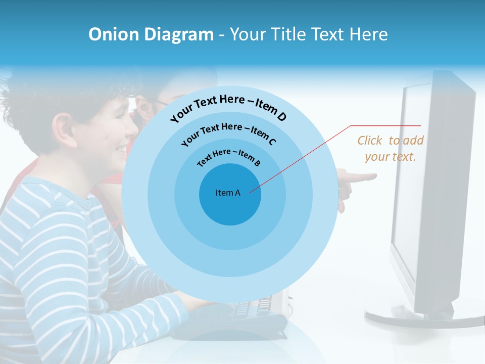 Gesturing Teenager Background PowerPoint Template