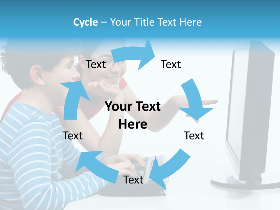 Gesturing Teenager Background PowerPoint Template