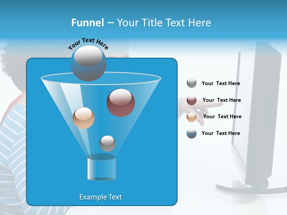 Gesturing Teenager Background PowerPoint Template