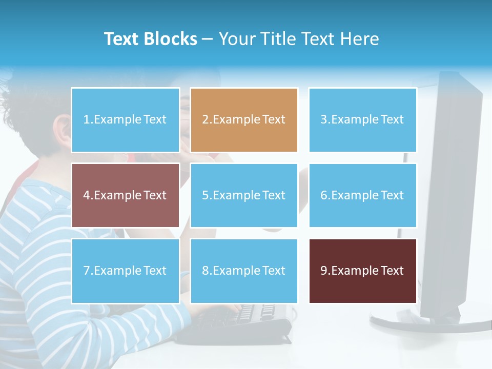 Gesturing Teenager Background PowerPoint Template