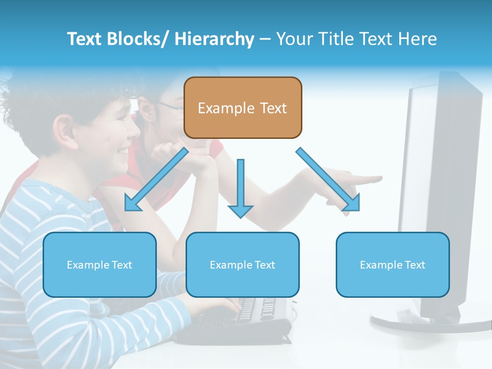 Gesturing Teenager Background PowerPoint Template