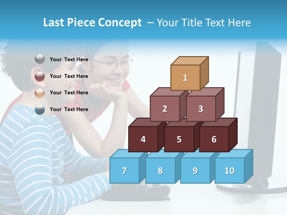 Gesturing Teenager Background PowerPoint Template