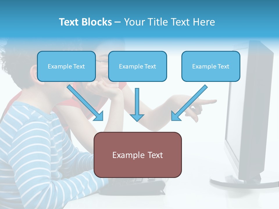 Gesturing Teenager Background PowerPoint Template