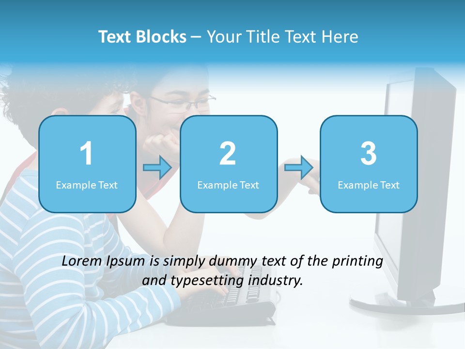 Gesturing Teenager Background PowerPoint Template