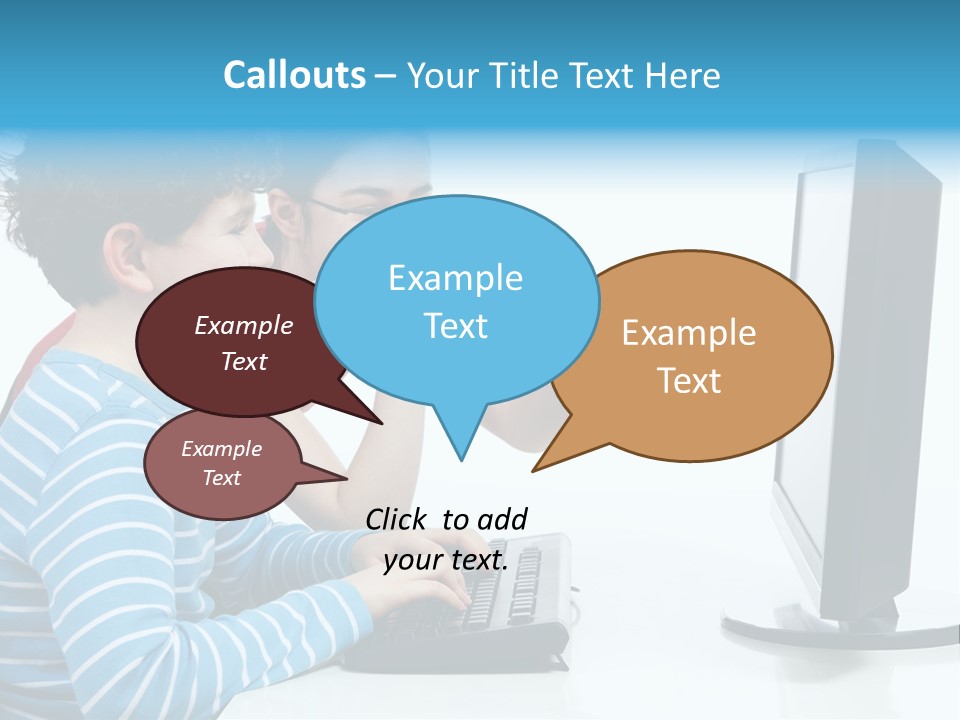 Gesturing Teenager Background PowerPoint Template