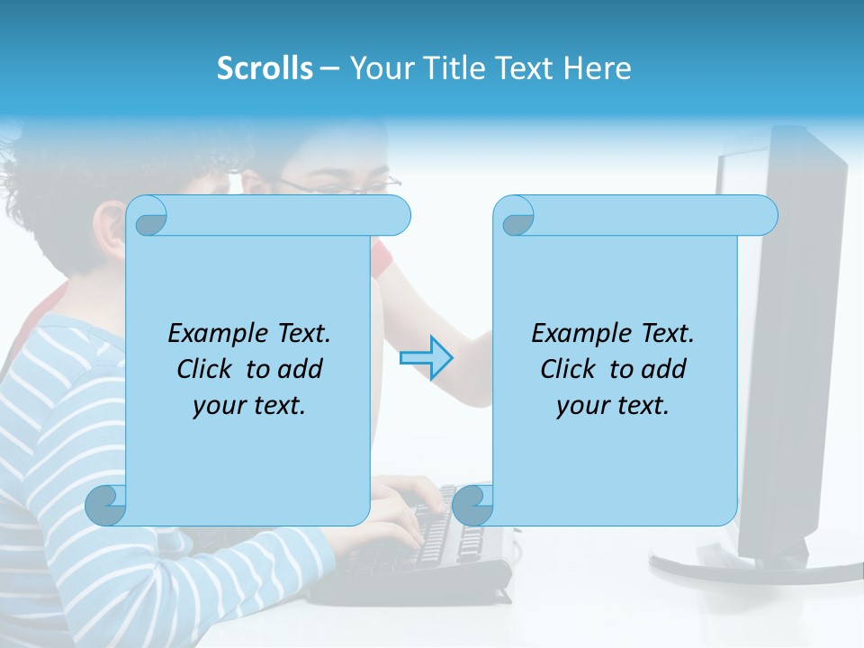 Gesturing Teenager Background PowerPoint Template