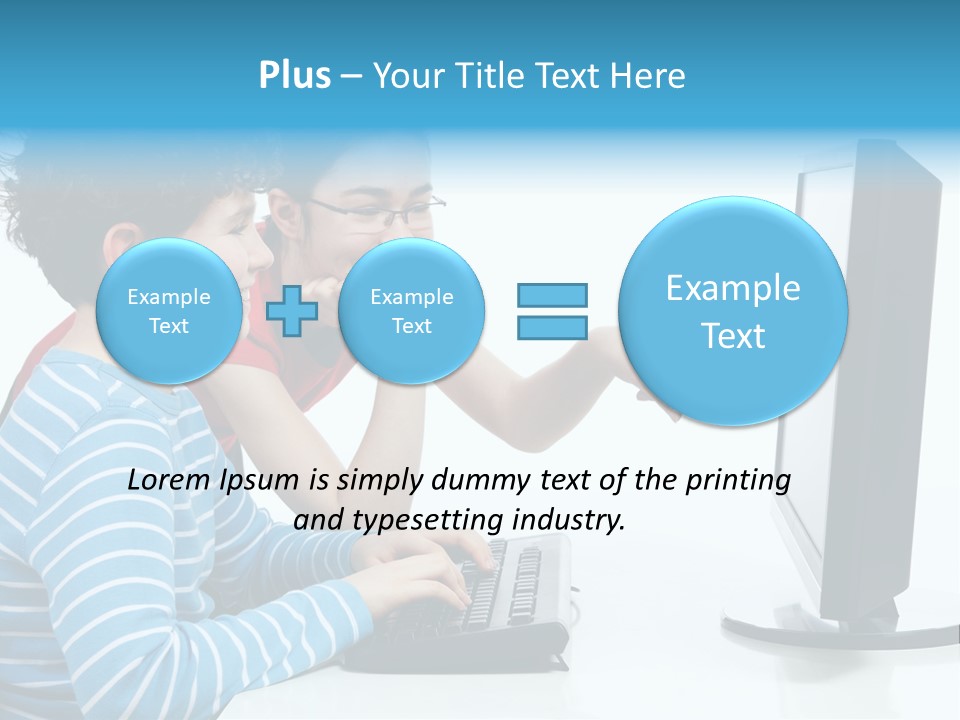Gesturing Teenager Background PowerPoint Template