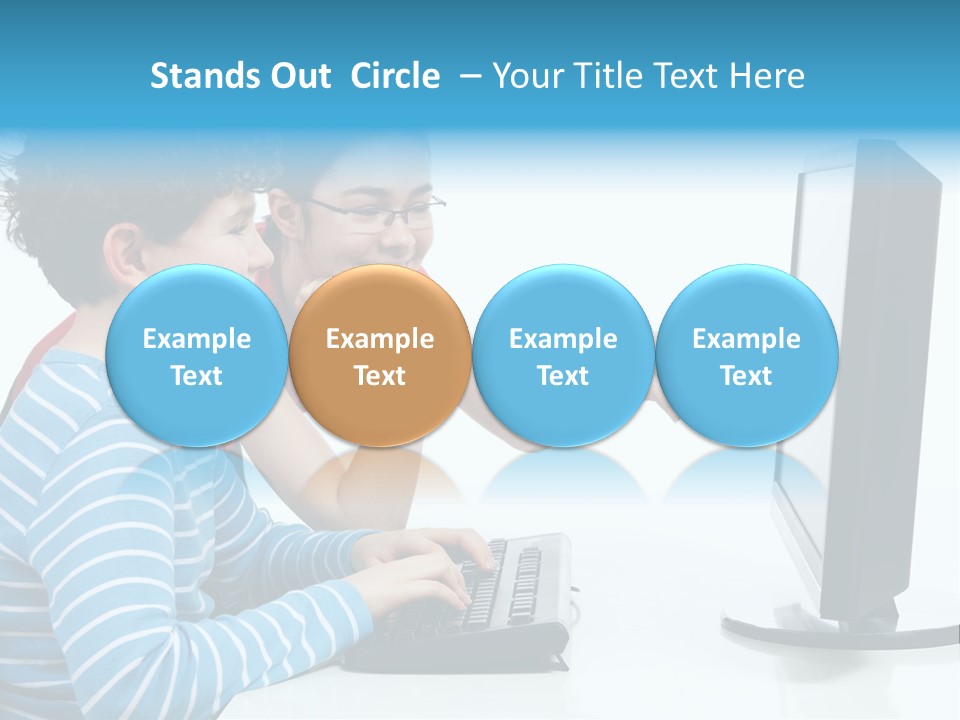 Gesturing Teenager Background PowerPoint Template