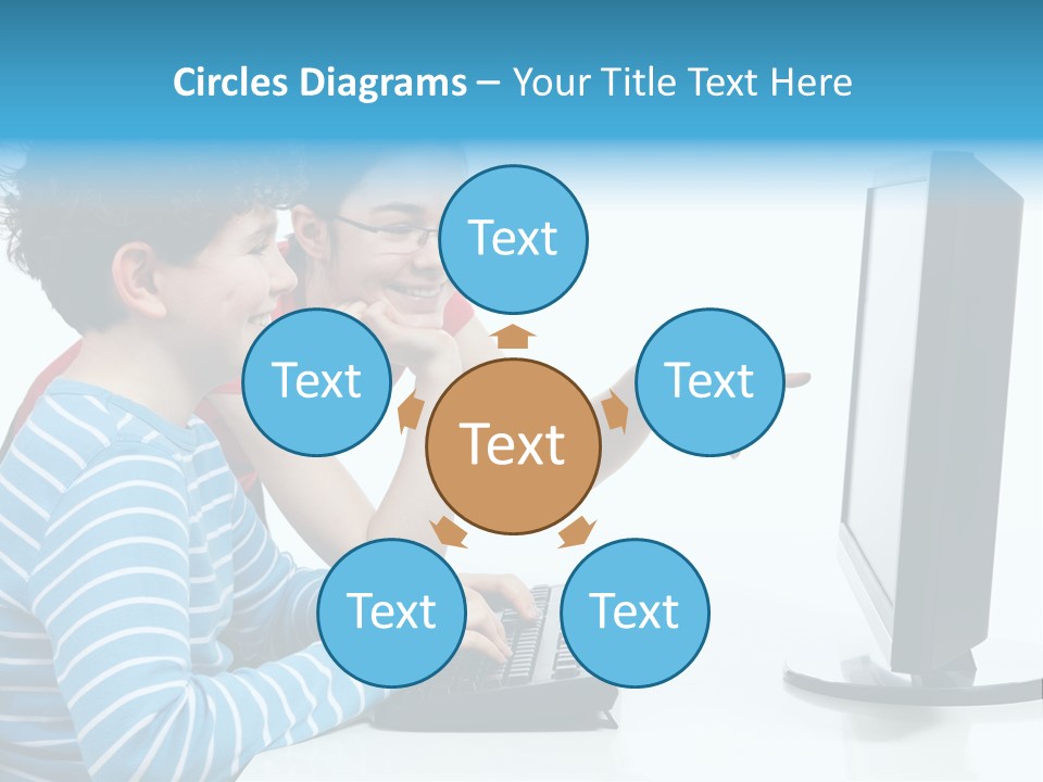 Gesturing Teenager Background PowerPoint Template