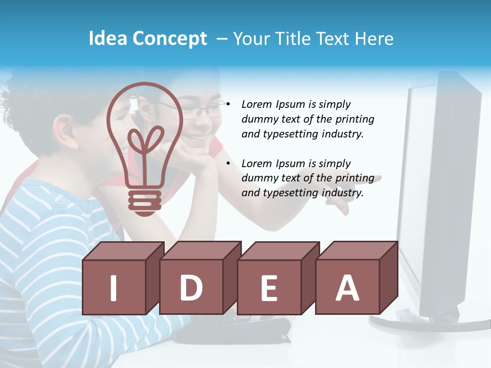 Gesturing Teenager Background PowerPoint Template