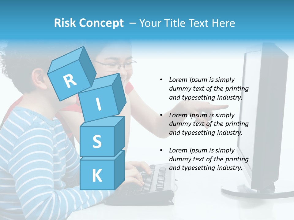 Gesturing Teenager Background PowerPoint Template