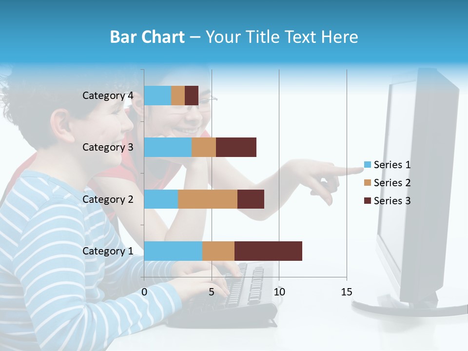 Gesturing Teenager Background PowerPoint Template