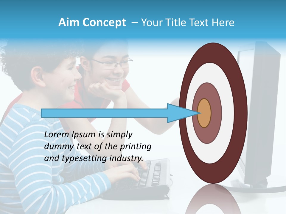 Gesturing Teenager Background PowerPoint Template